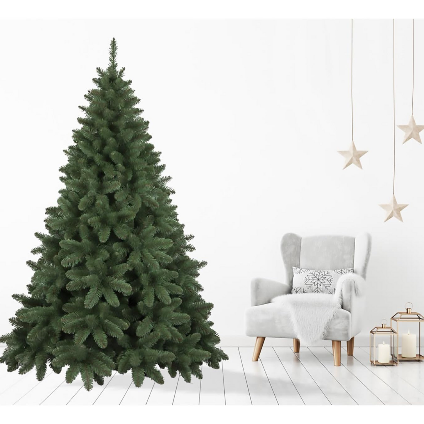 Albero di Natale "Cervino" 150 cm in PVC Effetto Realistico