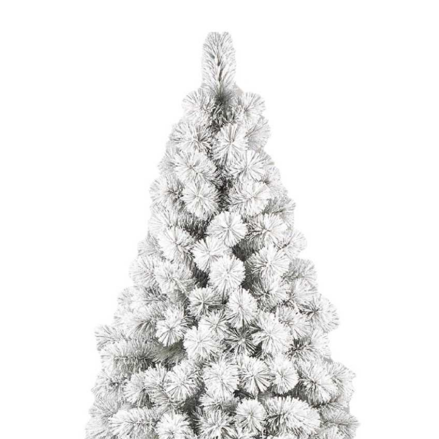 Albero di Natale "Cortina" innevato floccato altissima qualità in PP realistico
