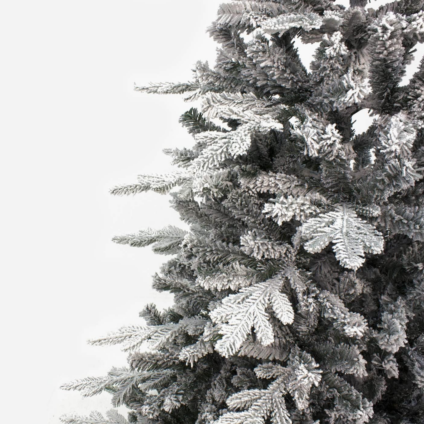 Albero di Natale "Courchevel" 180 cm innevato floccato effetto Real Touch in PE+PVC 706 Rami