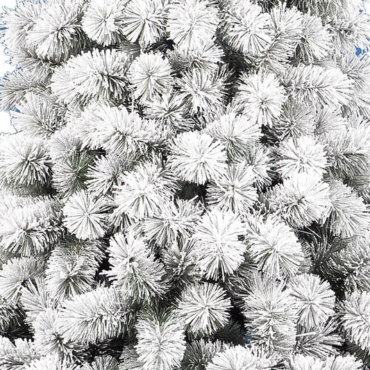 Albero di Natale "Cortina" innevato floccato altissima qualità in PP realistico