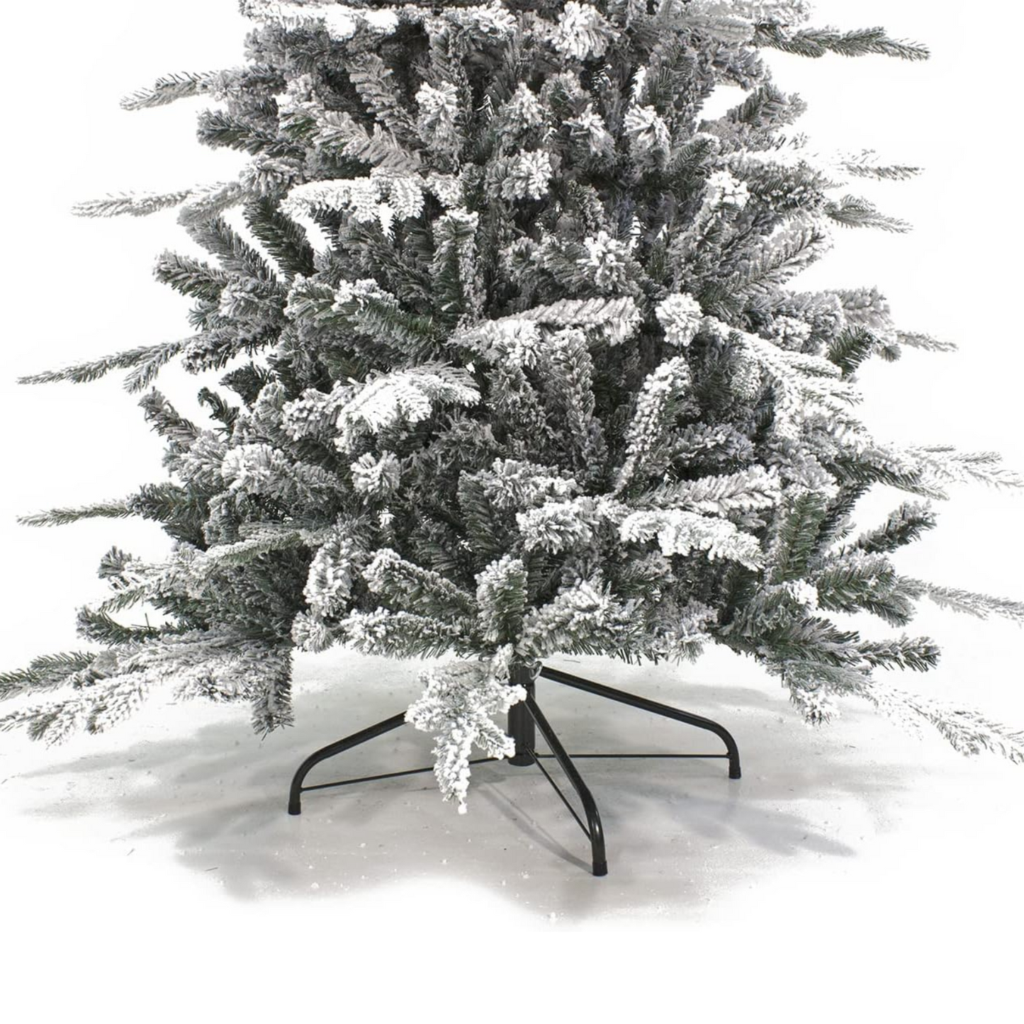 Albero di Natale "Courchevel" 180 cm innevato floccato effetto Real Touch in PE+PVC 706 Rami