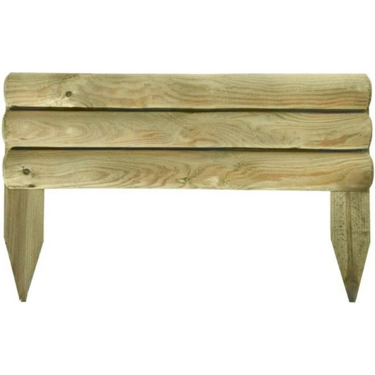Bordura per aiuola in legno di pino impregnato