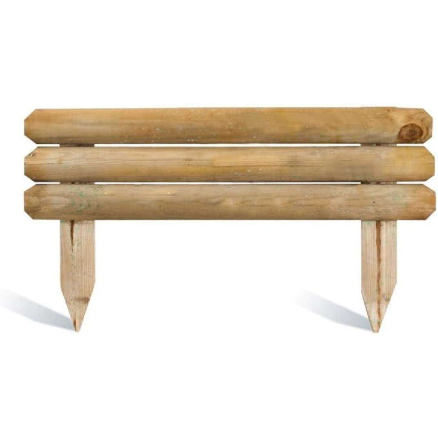 Bordura per aiuola in legno di pino impregnato