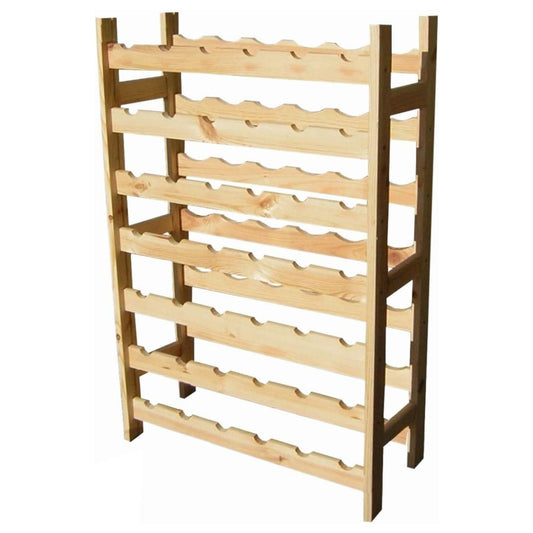 Cantinetta portabottiglie 42 posti in legno di pino da terra