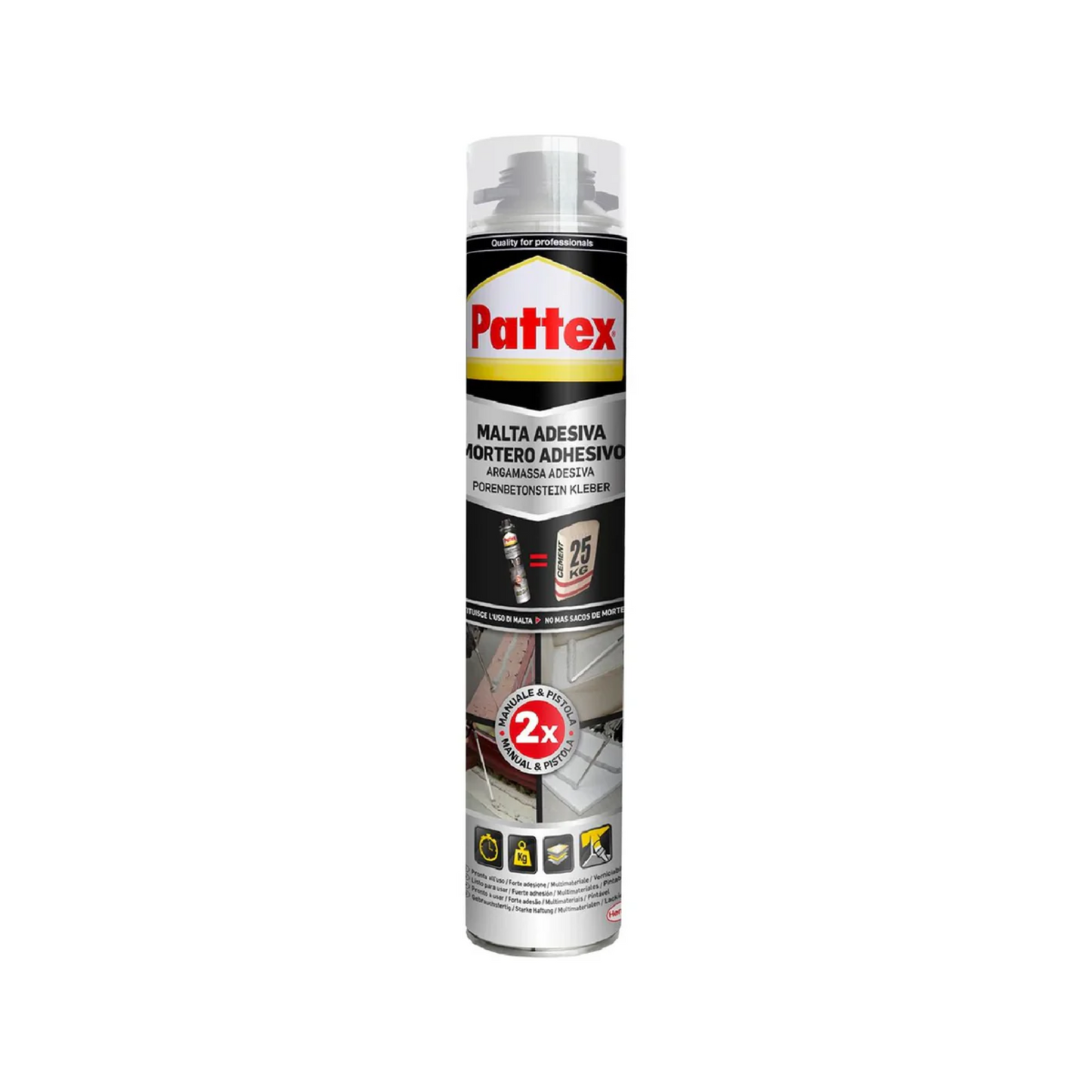 Malta adesiva a base poliuretanica, in schiuma, 750 ml