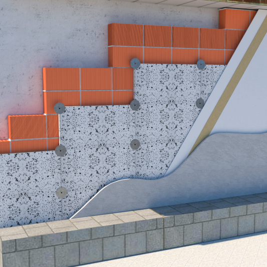 Pannelli in polistirolo CAM per isolamento termico e acustico, spessore 2 cm, 100x50cm