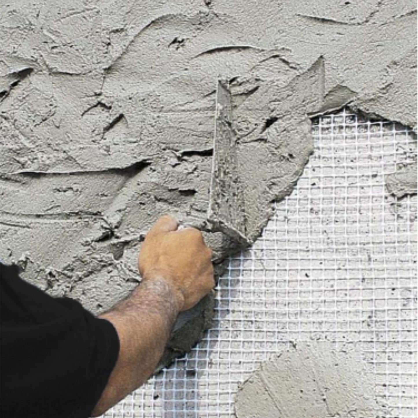Rete Portaintonaco in Fibra di Vetro, Rotolo 1x50 Mt, Maglia mm 4,5X4,5