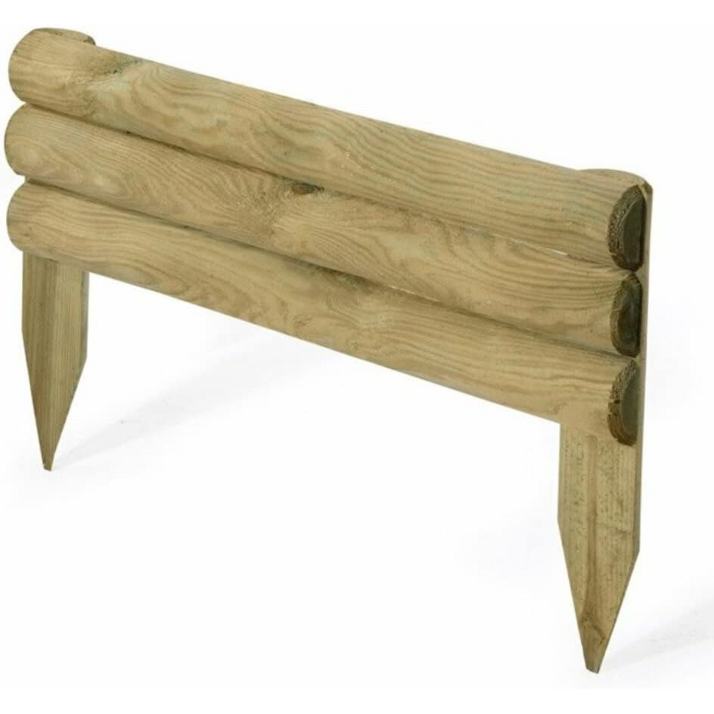 Bordura per aiuola in legno di pino impregnato
