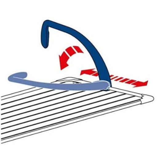 Stendibiancheria in acciaio verniciato, con braccia in resina, 3 mt