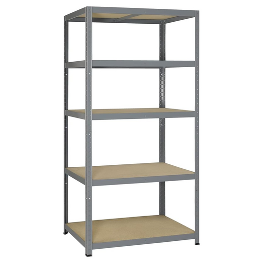Scaffale in Mdf struttura in acciaio zincato 90x40x180H cm 5 ripiani