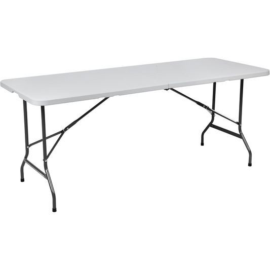 Tavolo catering pieghevole richiudibile a valigetta 180x75x72 cm