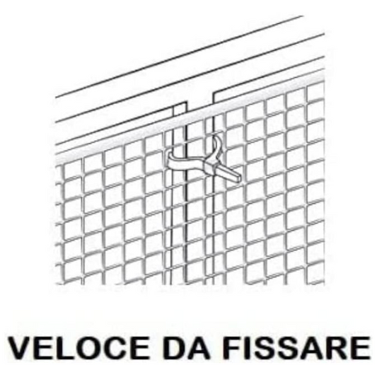 Rete protettiva in PVC 50 mt x 1 mt, per giardino, balconi, cancelli