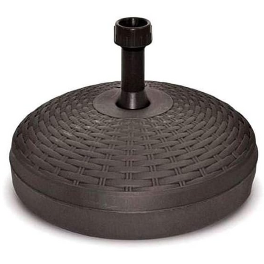 Base in Plastica per Ombrellone Effetto Rattan Antracite