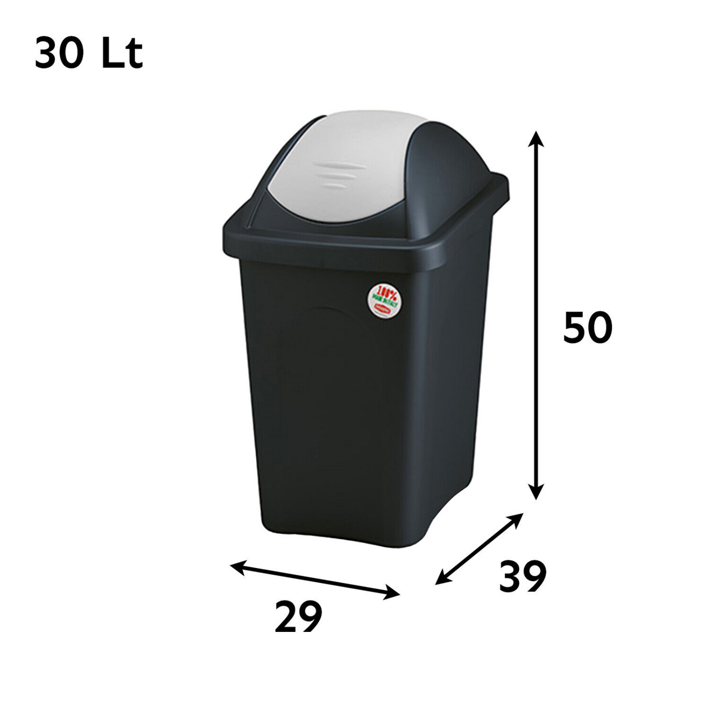 Bidone pattumiera basculante raccolta differenziata 30-60 Lt