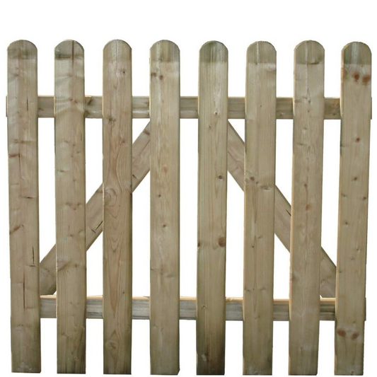 Cancelletto in legno di pino impregnato, arredo decorativo giardino terrazzo divisorio