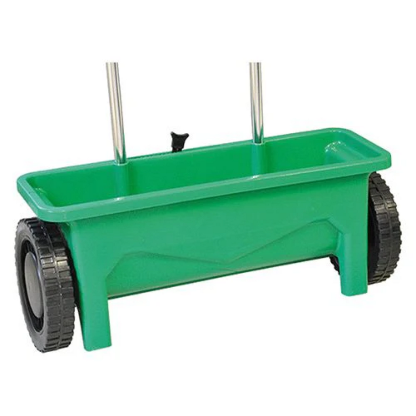 Carrello spargi concime e sale 12 Lt, concimatore manuale con ruote