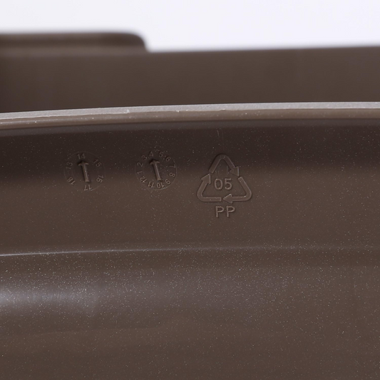 Cesto portabiancheria Vittoria capacità 50 Lt, tortora, effetto vimini