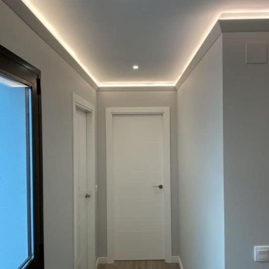 Velette LED in XPS per soffitto e pareti, cornici decorative