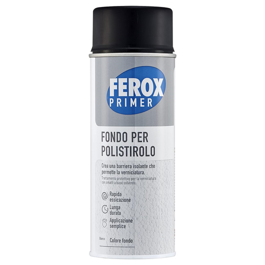 Fondo per polistirolo aggrappante bomboletta spray isolante bianco 400 ml