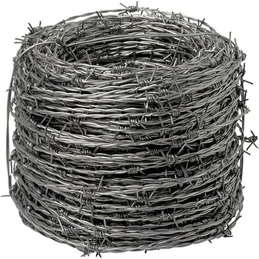 Filo spinato zincato, ideale per recinzione, 100 mt, rete protettiva metallica in acciaio