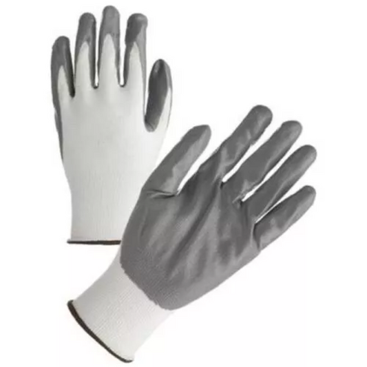 Guanti da lavoro in nitrile nylon 240 paia spalmati grigio