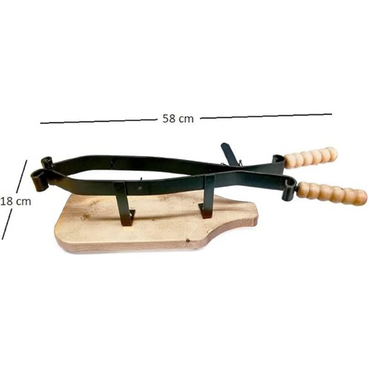 Morsa ferma e porta prosciutto in ferro, made in italy