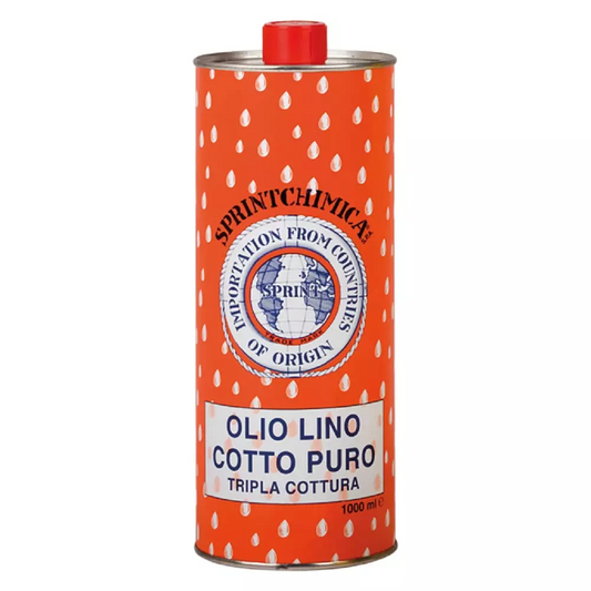 Olio di lino cotto, 5 lt, tripla cottura
