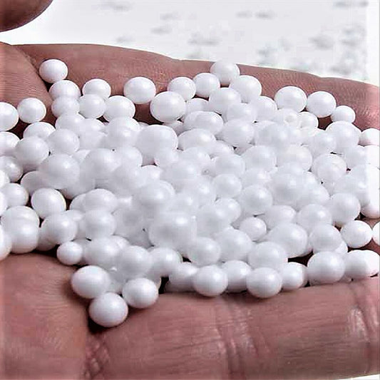 Perle in polistirolo vergine, sacco di perle ideali per riempimento pouf