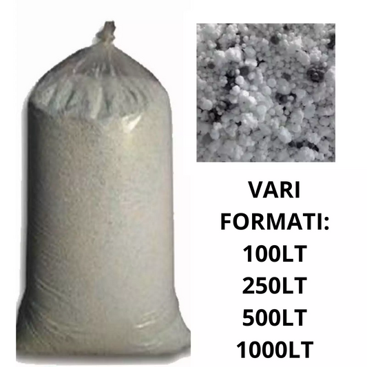 Perle in polistirolo per massetti alleggeriti, edilizia, isolamento, imballaggio