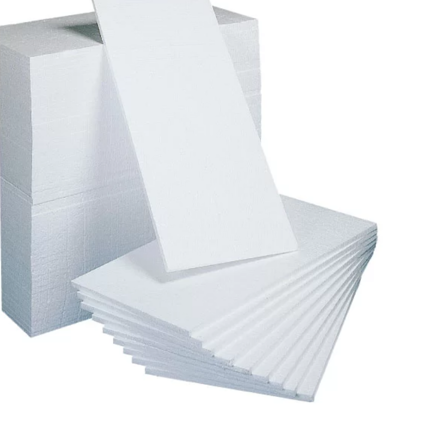 Pannelli in polistirolo per isolamento termico spessore 1cm, EPS 100, 100x50cm