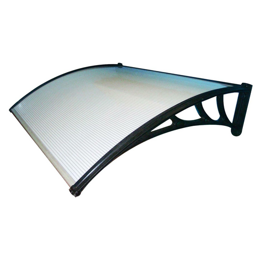 Pensilina da esterno modulabile in policarbonato alveolare, spessore 5 mm