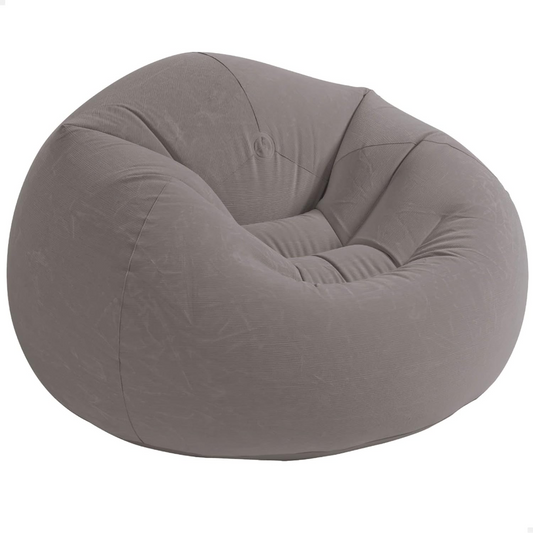 Poltrona sacco gonfiabile, pouf in vinile airbed cm 107 X 104 X 69