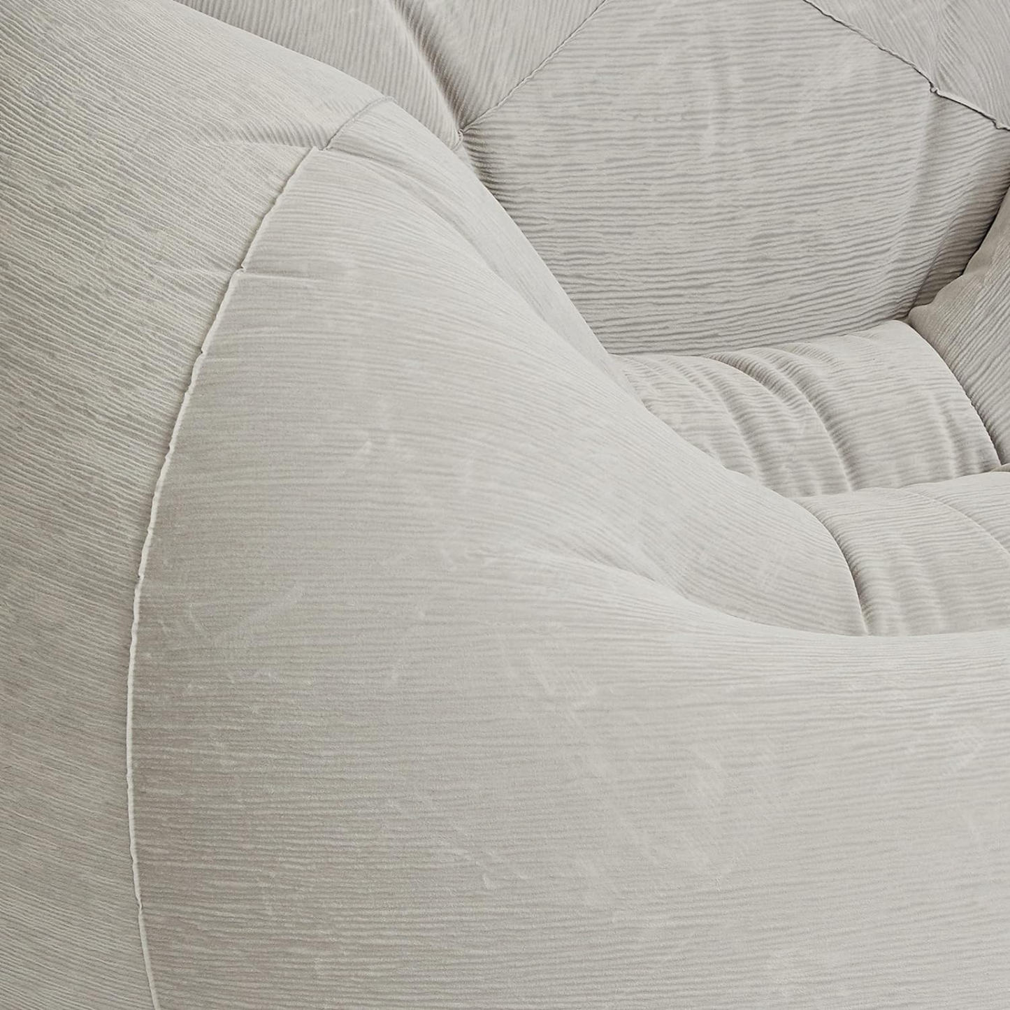 Poltrona sacco gonfiabile, pouf in vinile airbed cm 107 X 104 X 69