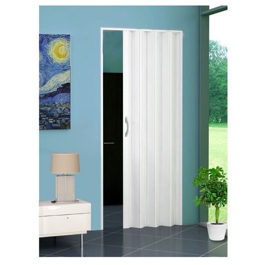 Porta a soffietto pieghevole, 82x210cm, porta salvaspazio in pvc