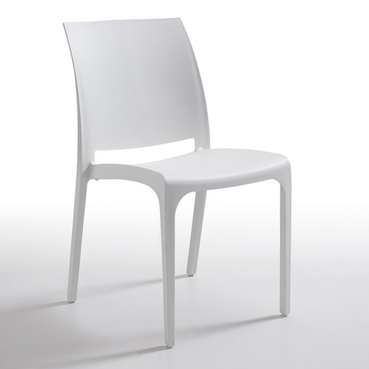 Sedia in polipropilene Volga impilabile da interno ed esterno