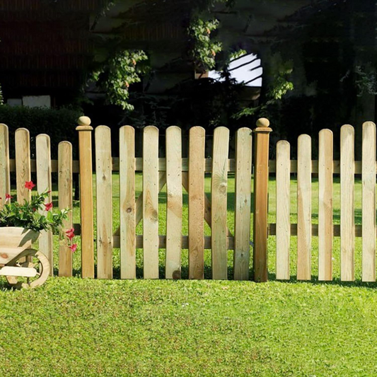 Cancelletto in legno di pino impregnato, arredo decorativo giardino terrazzo divisorio