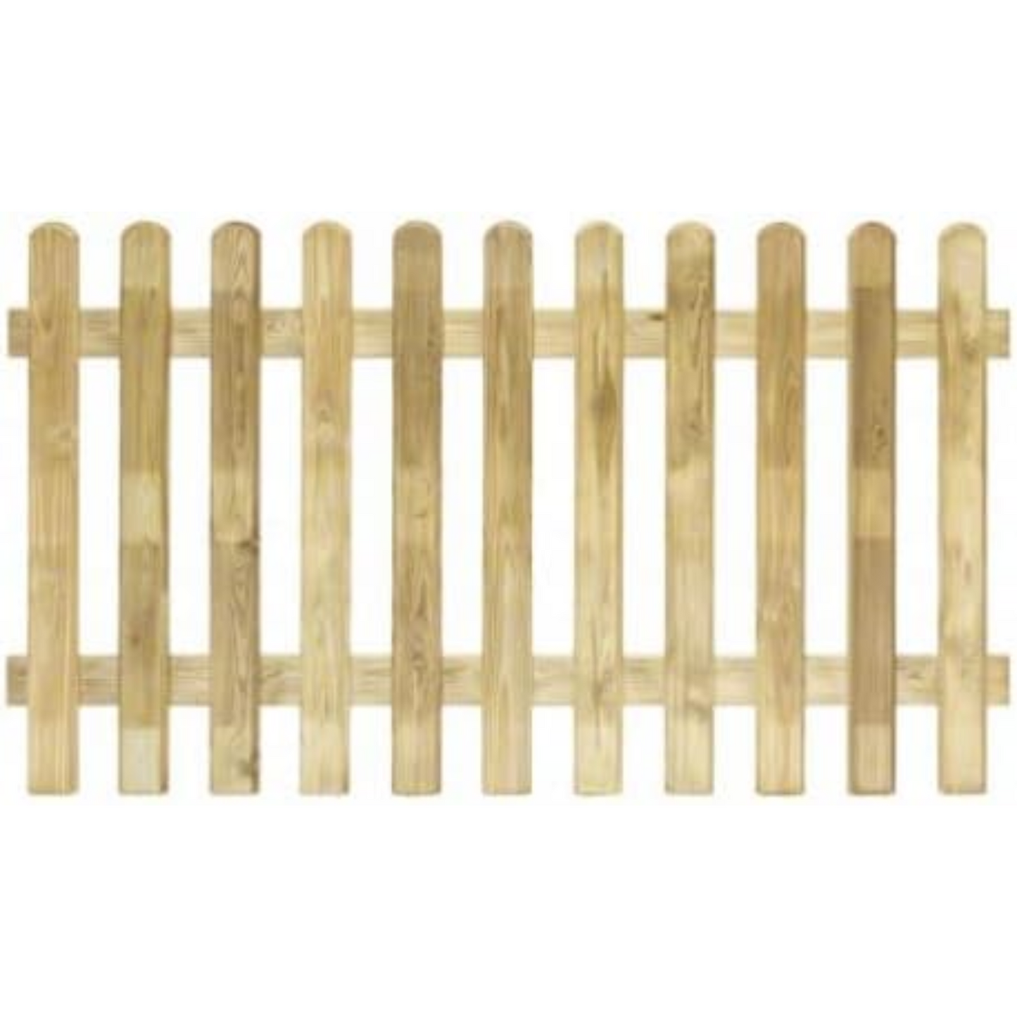 Staccionata in legno di pino naturale, ideale per recinzione giardino