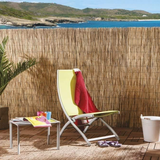 Tapparella in bambù, tenda ombreggiante a rullo con carrucola