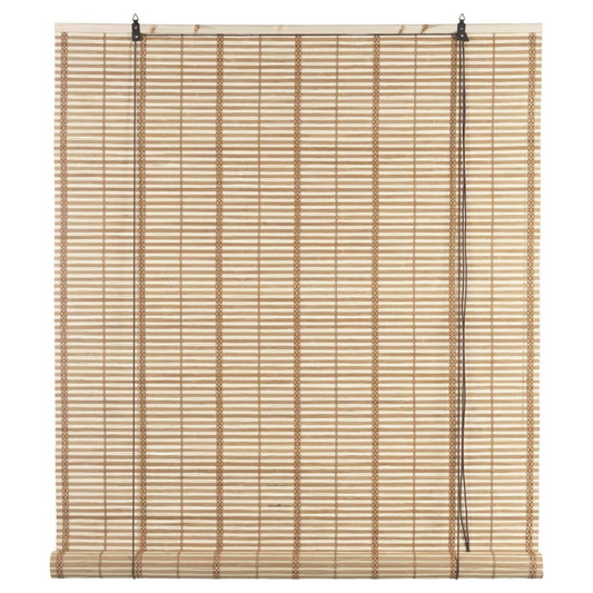 Tapparella a rullo in bambù, con arrotolamento a carrucola