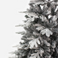 Albero di Natale "Courchevel" 180 cm innevato floccato effetto Real Touch  in PE+PVC 706 Rami