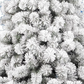 Albero di Natale "Cortina" innevato floccato altissima qualità in PP  realistico