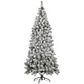 Albero di Natale "Valdisere" 180 cm floccato innevato in PE+PVC, 500 rami