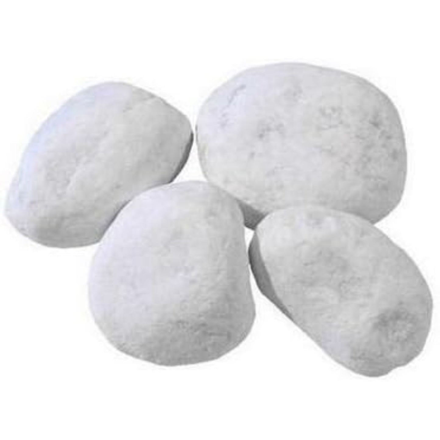 Ciottoli in marmo bianco 25kg per decorazione giardino o vasi