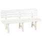 Panchina in polipropilene per esterno, 3 posti