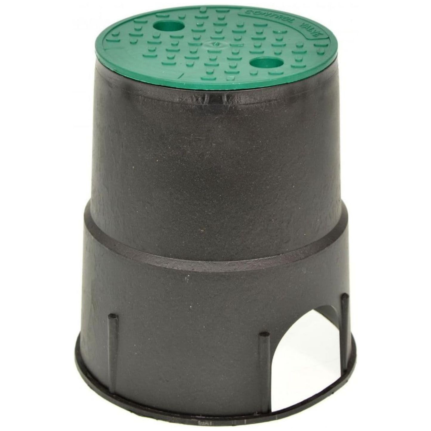 Pozzetto circolare tondo con coperchio in plastica resistente agli urti