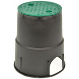 Pozzetto circolare tondo con coperchio in plastica resistente agli urti