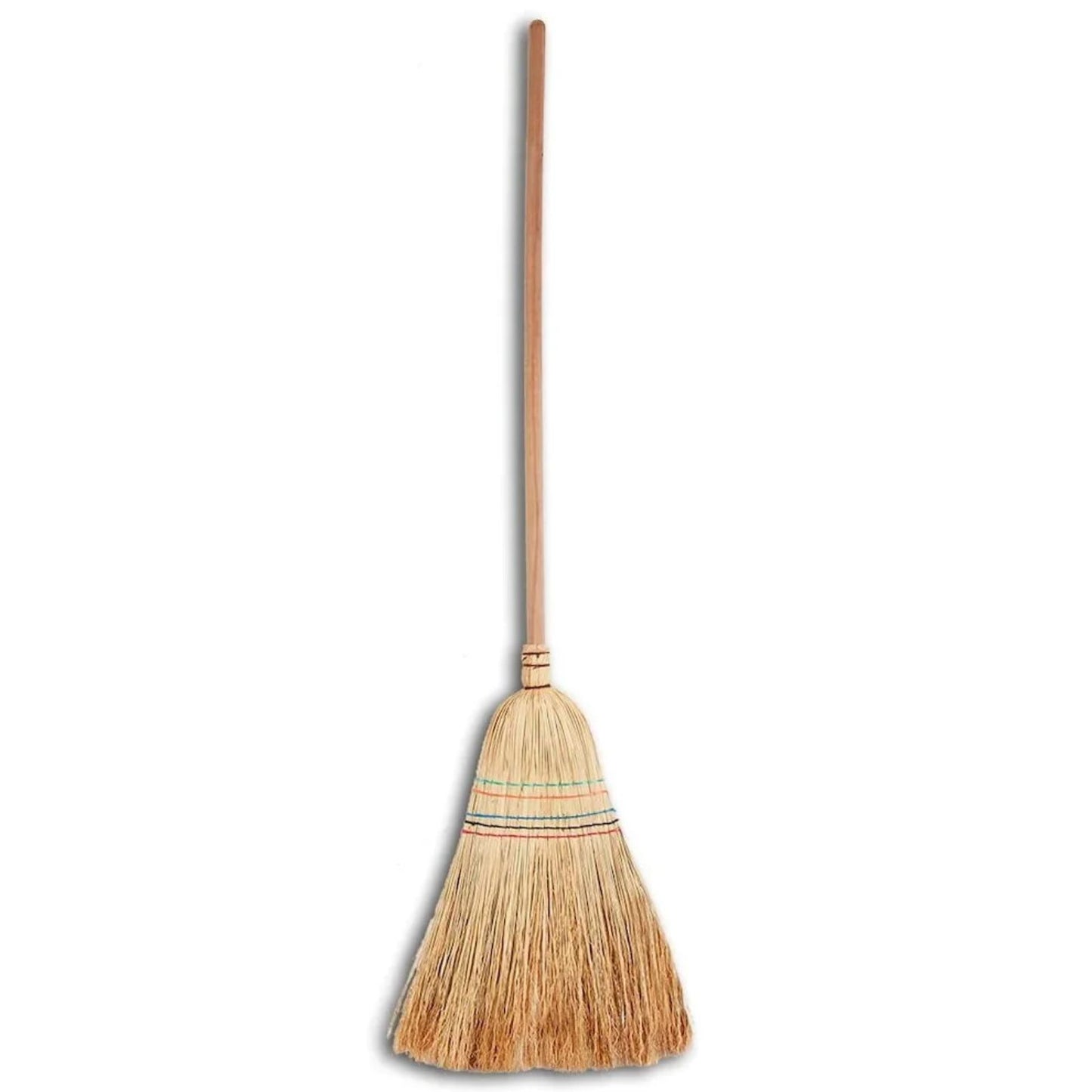 Scopa saggina 150cm, manico in legno