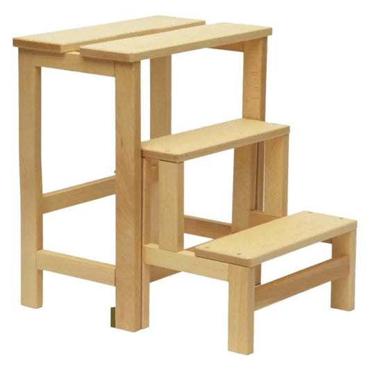 Sgabello 'Ribaltina' in legno, salvaspazio, multiuso
