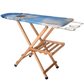 Asse da stiro in legno, piano 114x37 cm,