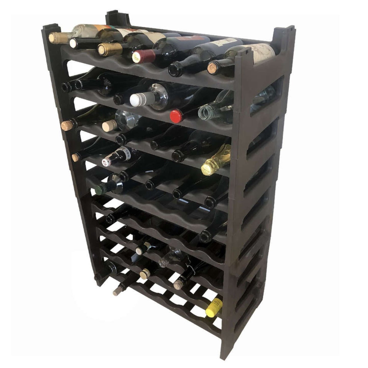 Cantinetta 6 posti sovrapponibile modulare in polipropilene 60x30xh12 cm